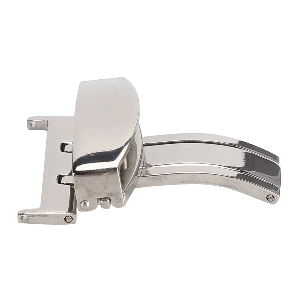 Professional Stainless Steel Watch Clasp Single Fold Silver Color Deployment Clasp Replacement Accessory Watch Replacement