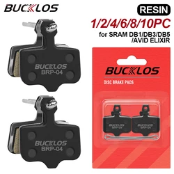 BUCKLOS Resin Bike Brake Pads Durable MTB Bicycle Hydraulic Disc Brake Pad for SRAM DB5 / ELIXIR Road Gravel Cycling Brake Parts