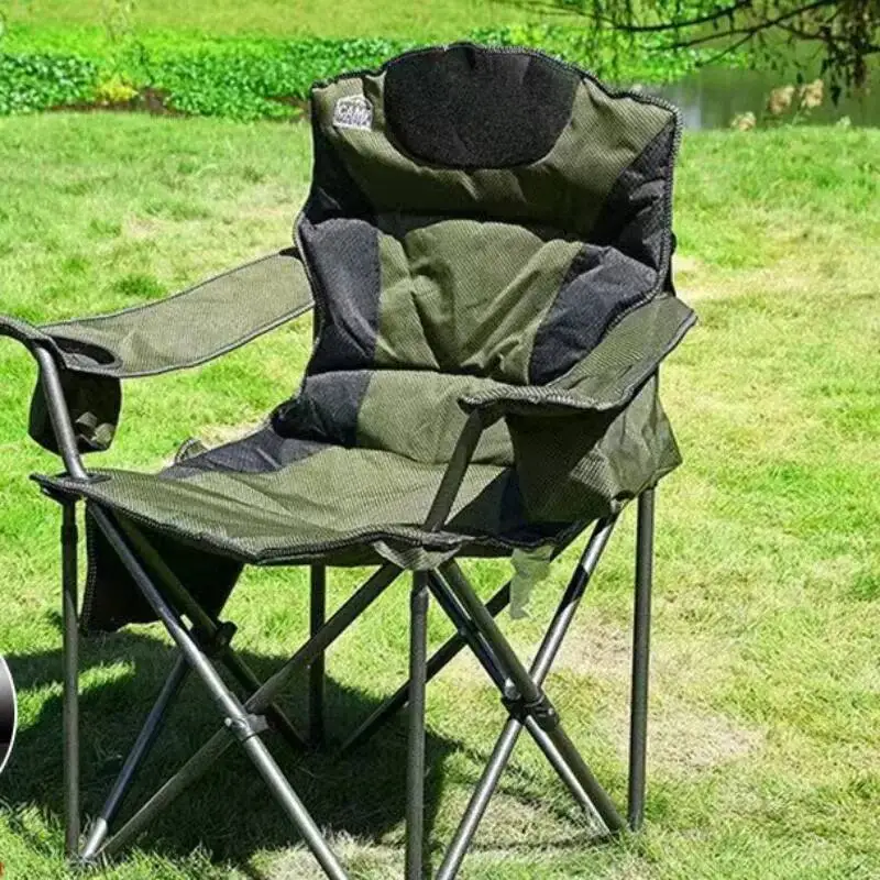 

Outdoor Camping Beach Fishing Chair Camping Moon Folding Chair 600D Oxford Cloth Convenient Chaise De Plage Outdoor Furniture