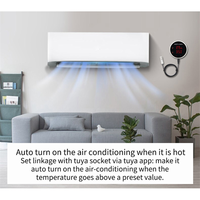 N97R Tuya Zigbee Temperature and Humidity Sensor Alarm with LED Display for Seedling Fermentation Animal Breeding UK Plug
