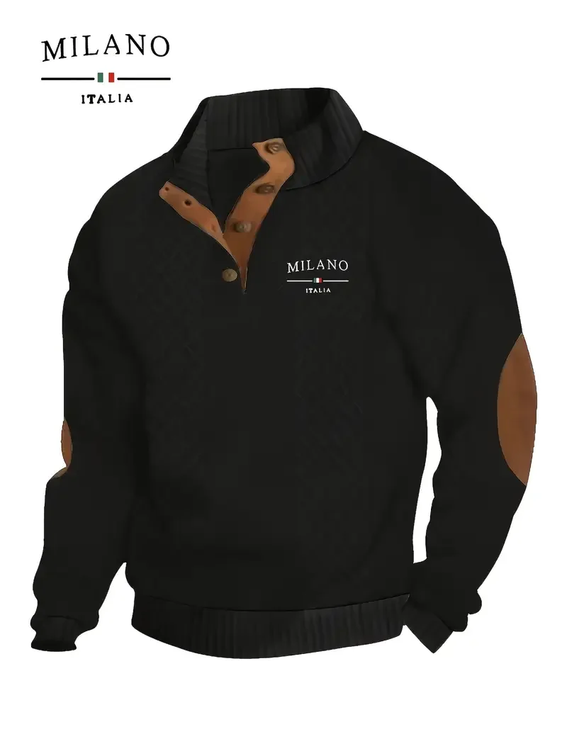 The 2025 New Trendy Stand-Up Collar Hoodie Is Fashionable and Popular Comfortable for Travel and Daily Commuting for Men
