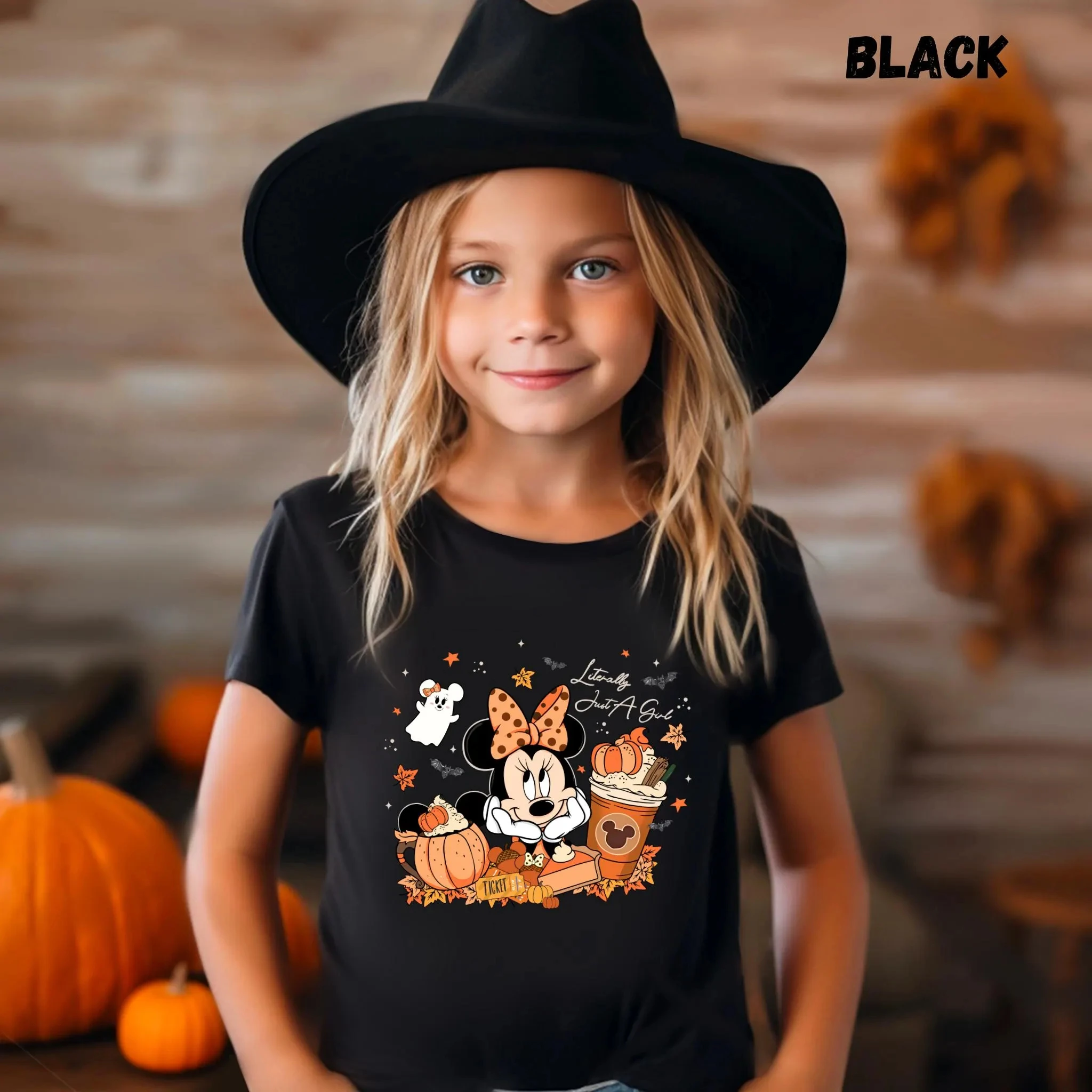 الأم والابنة هالوين ميني ماوس قمصان هالوين مطابقة الأم ابنة تي شيرت مخيف الموسم الأسرة المحملة #2