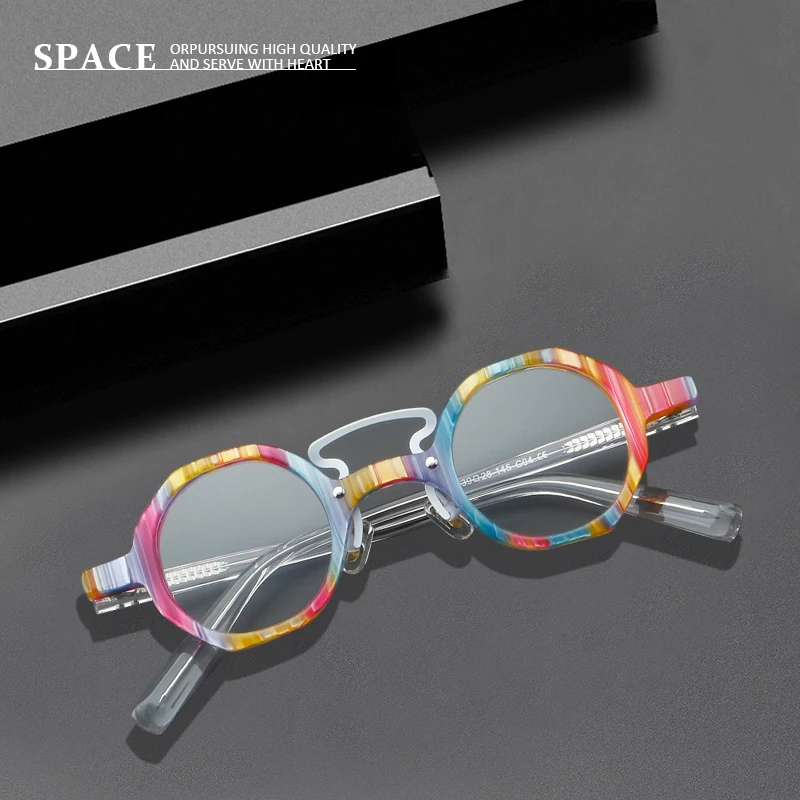 

Fashion acetate ellipse Man glasses frames 5816 optical eyewear Reading glasses woman Pure handmade personalized eye glasses