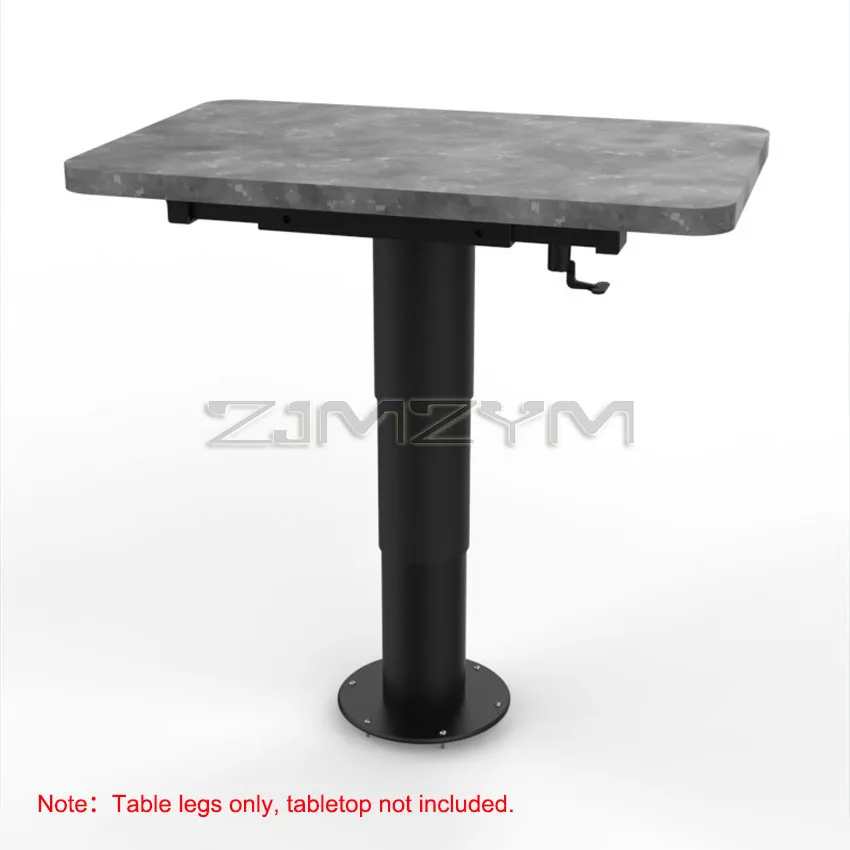 RV Aluminum alloy lifting Table Leg Adjustable Height table base with Four-Way Translation Frame for Caravan Boat Yacht