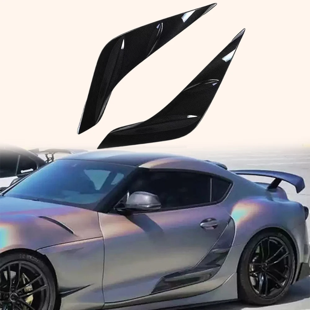 For TOYOTA Supra A90 2019-2022 Carbon Fiber KZ Side Door Panel Trim Spoiler