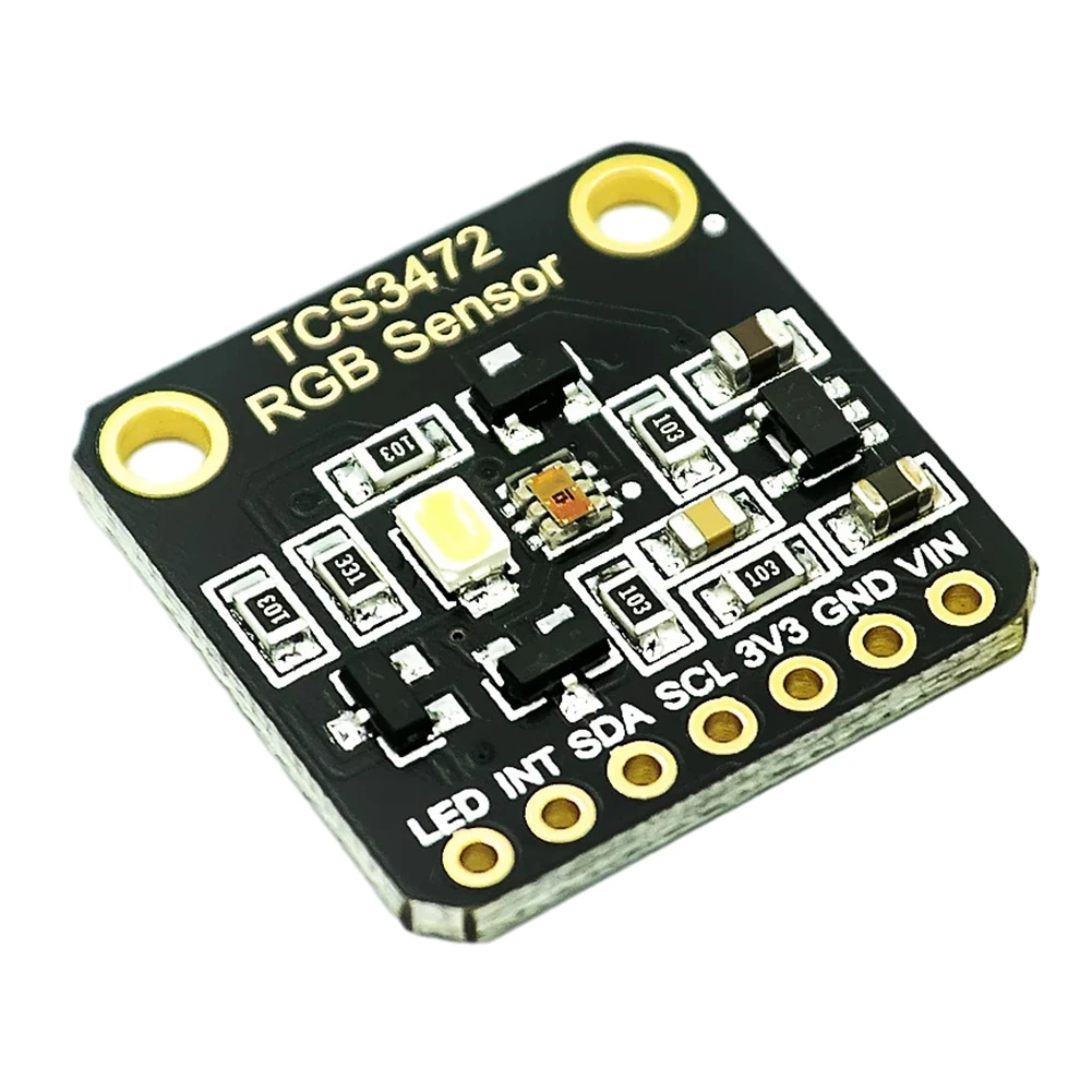 1-10pcs TCS34725 Color Sensor Recognition Module 3.3V/5V RGB Color Sensing Module IIC RGB Development Board for Arduino STM32