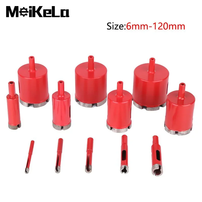 Stone Drilling Tools 6-120mm Diamond Core Bits Hole Saw Drill Bit For Granite Brick Ceramic Concrete  Marble Hole Opener Tools