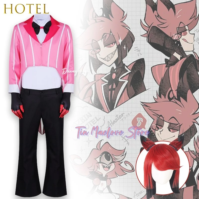 

Alastor Косплей 코스프레 аниме Ролевая игра сценический наряд высокого качества ад сексуальный мужской костюм вечерние рождественские наряды Cos