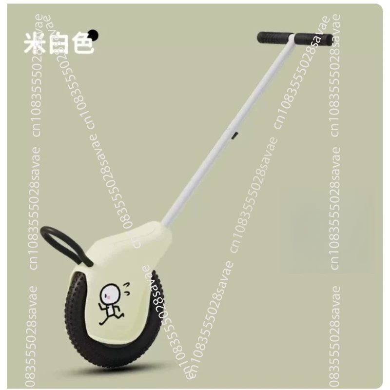 Unicycle with Auxiliary Wheel Walker - Outdoor Play Trolley Light Travel  Rolling Cart