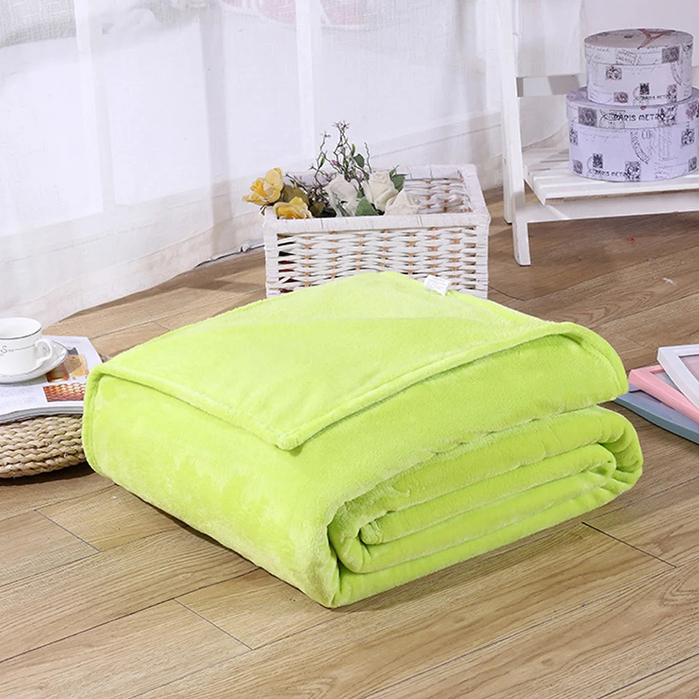 

Flannel Fleece Blanket Solid Color Thick Soft Warm Bed Blanket Couch Throw Use Flannel Blacnket Fleece Blankets