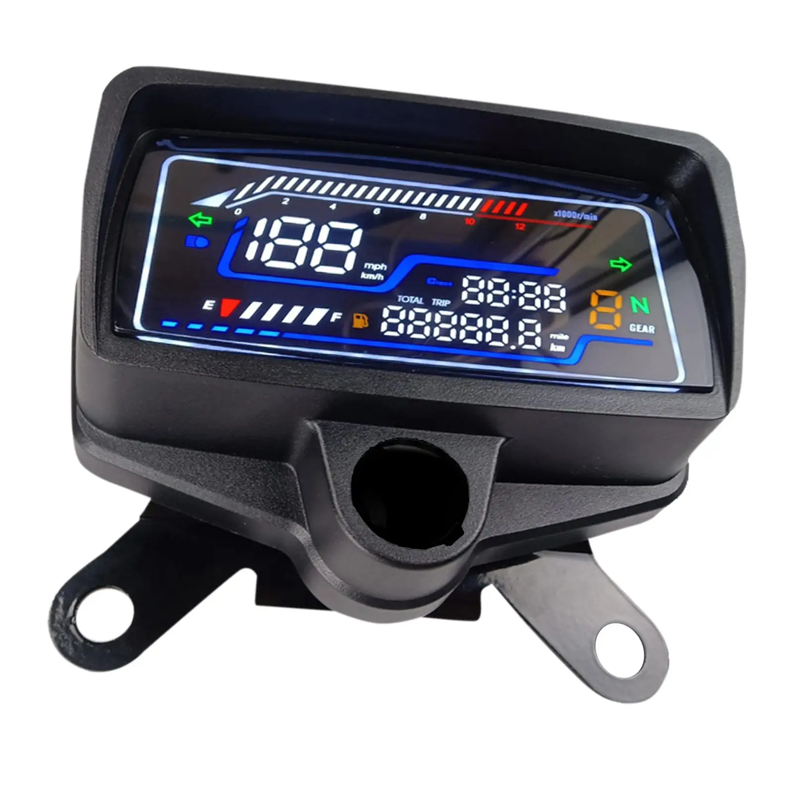 Anti Glare Motorcycle Speedometer Digital Meter Gear Display Multifunction Panel for Urban Riders