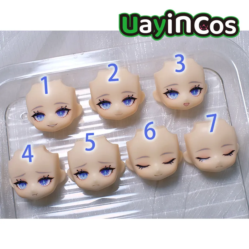 

Genshin Impact Focalors Furina ob11 Faceplates GSC Water Sticker Face Faceplates BJD Doll Accessories Game Anime Figure Toy Kids