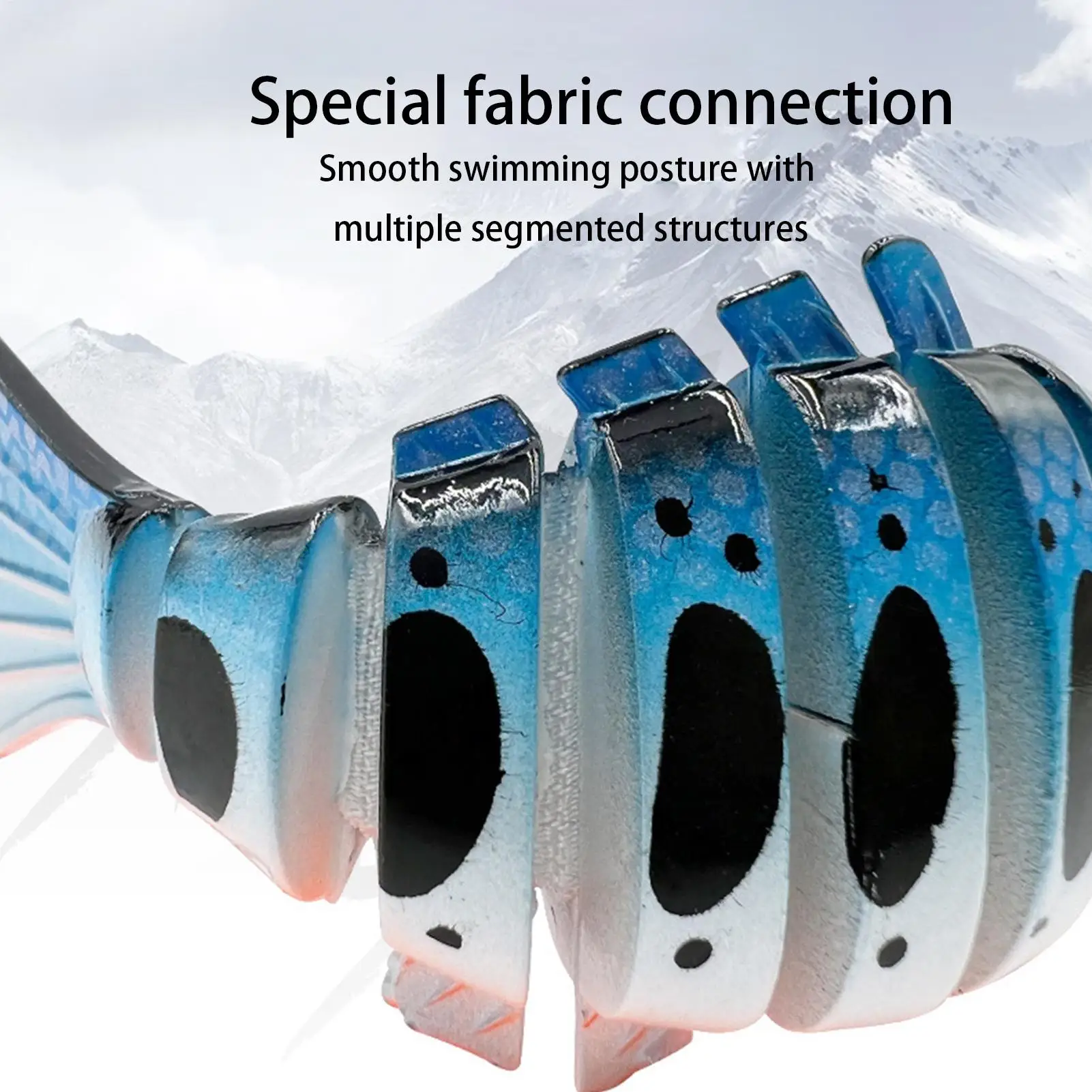 

Набор из 5 составных анимированных приманок для пресноводной рыбалки: для басса, форели, окуня, судака, щуки