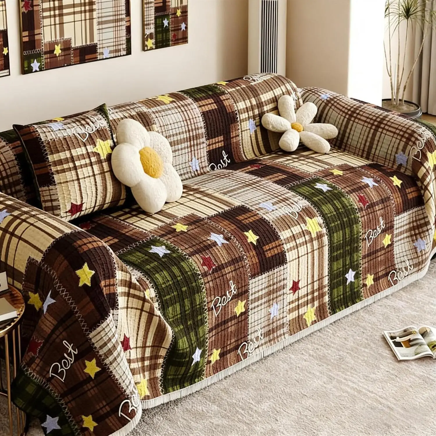 2026 New Sofa Cover Cloth Dust Cover Sofa Towel Non Slip Whole Piece One Piece Universal 3