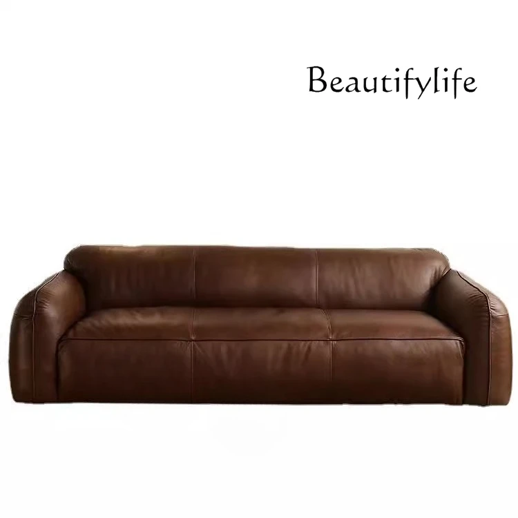 

Sofa small apartment designer Nordic simple and easy to take care of sofa light retro apartment modern light luxury
