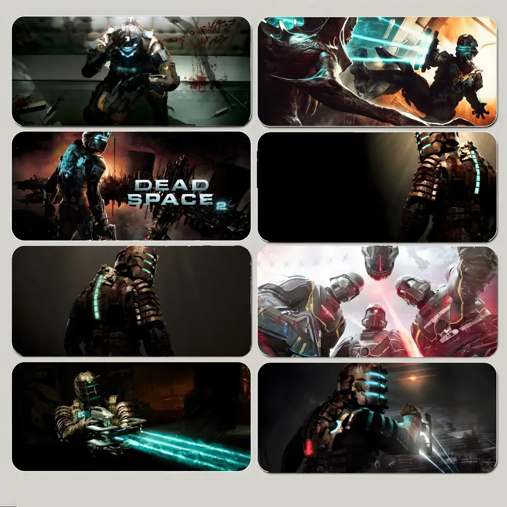 Scary Horror Game D-Dead Space Mouse Pad Large Gaming Mousepad with Thick Stitched Edge Non-Slip Desk Mat