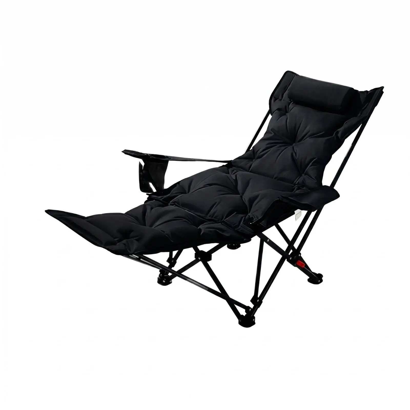 Portable Recliner Chair Foldable Padded for seat with High Back Armrest for Outdoor Camping or Home Garden