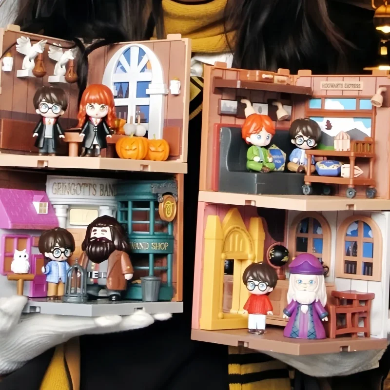 

Культура Mozao Гарри Поттер и каменная серия Волшебника, креативные миниатюрные сцены «сделай сам», украшение комнаты, подарки и украшения