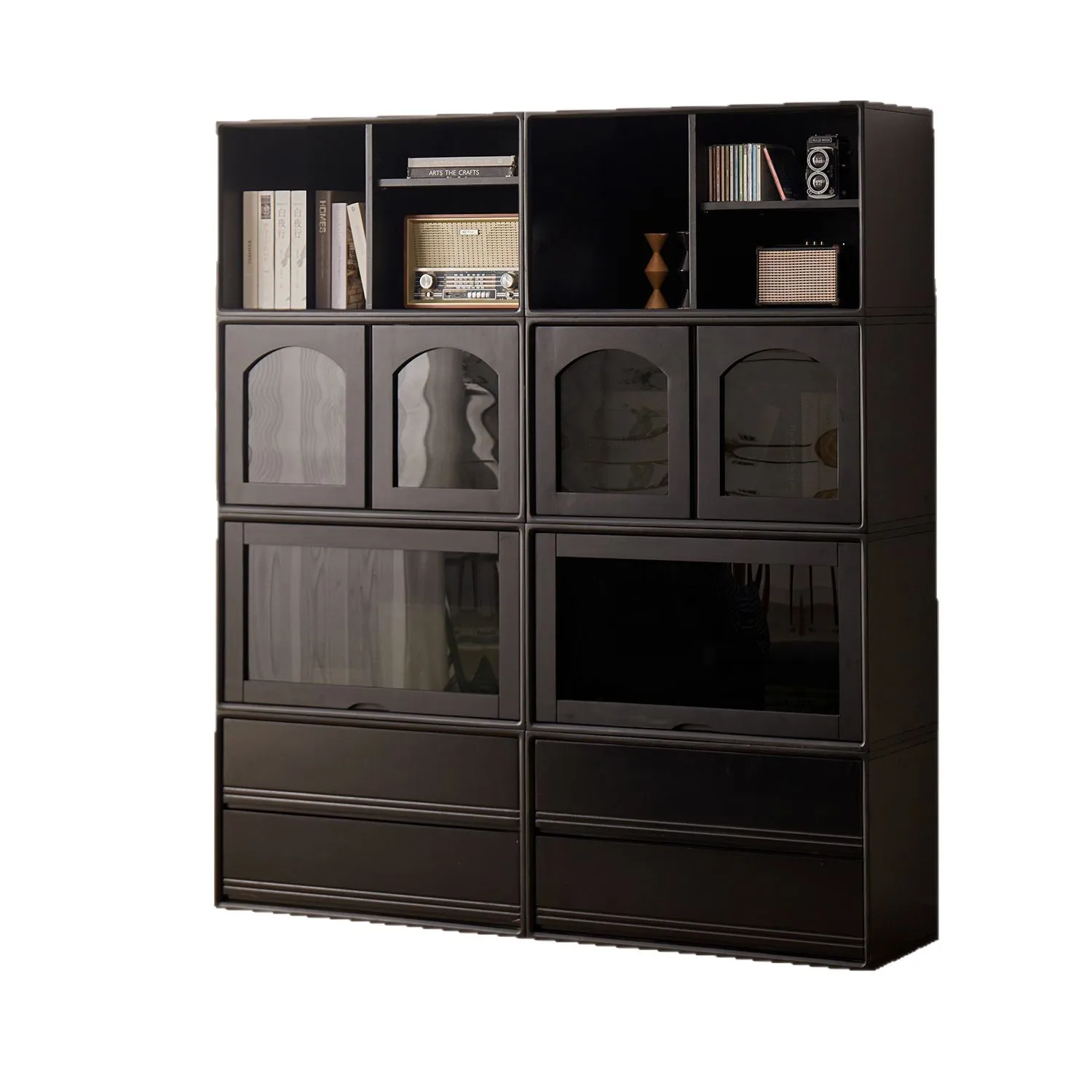 CX all solid wood combination, bedroom bedside storage cabinet