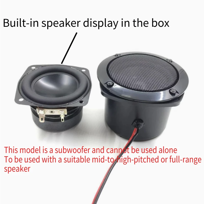 SOTAMIA 1Pcs 3 Inch Subwoofer Passive Speaker 4 Ohm 20W Bass Diaphragm Anodized Aluminum Waterproof Basin Electric Car Speaker view 4