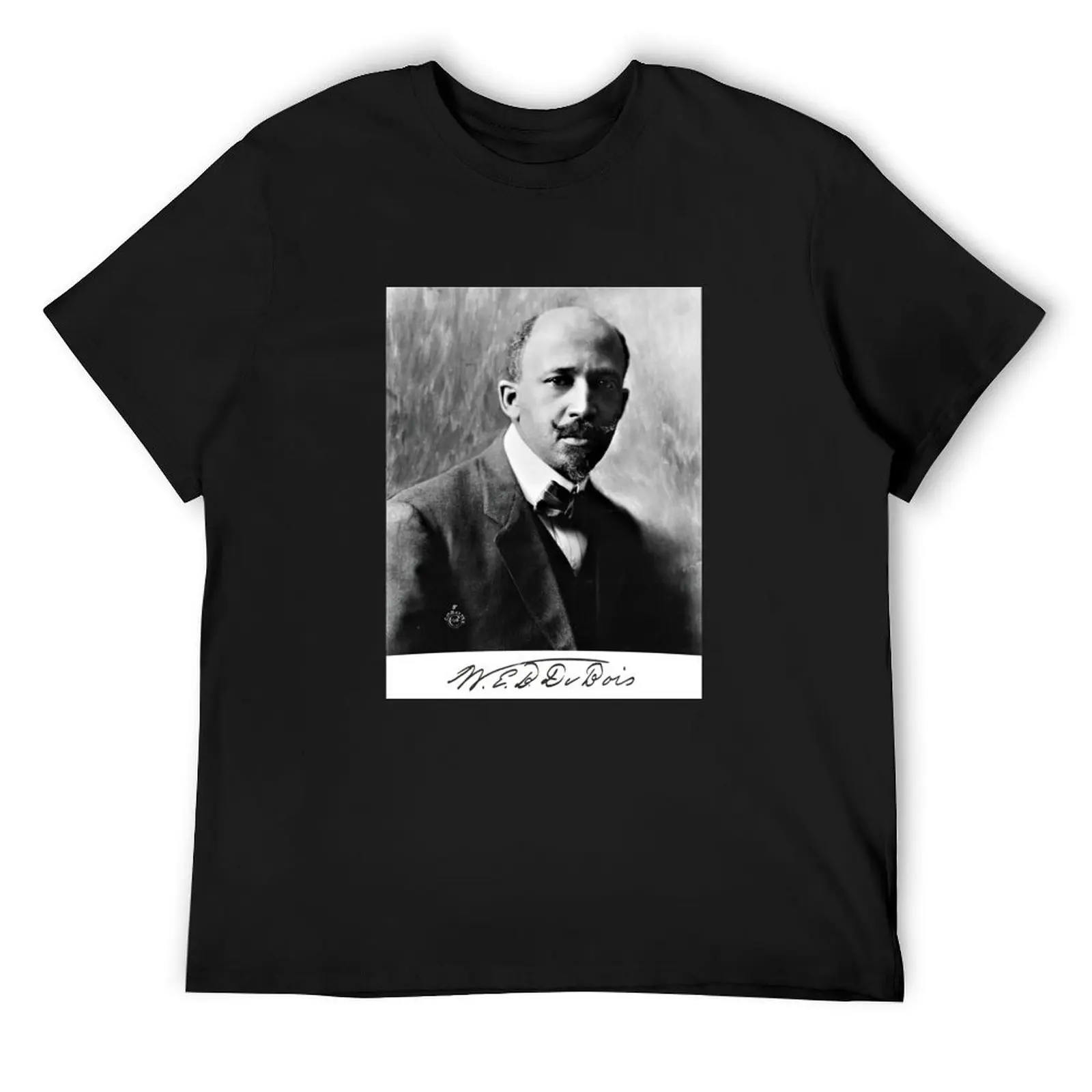 W.E.B DuBois Signature Portrait T-Shirt cheap stuff korean fashion kawaii clothes mens graphic t-shirts hip hop