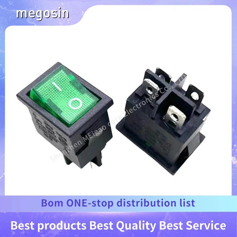 1~5pcs/lot Boat-type switch RS601D 6A 250V rocker switch 15*21 four-pin two-position power switch