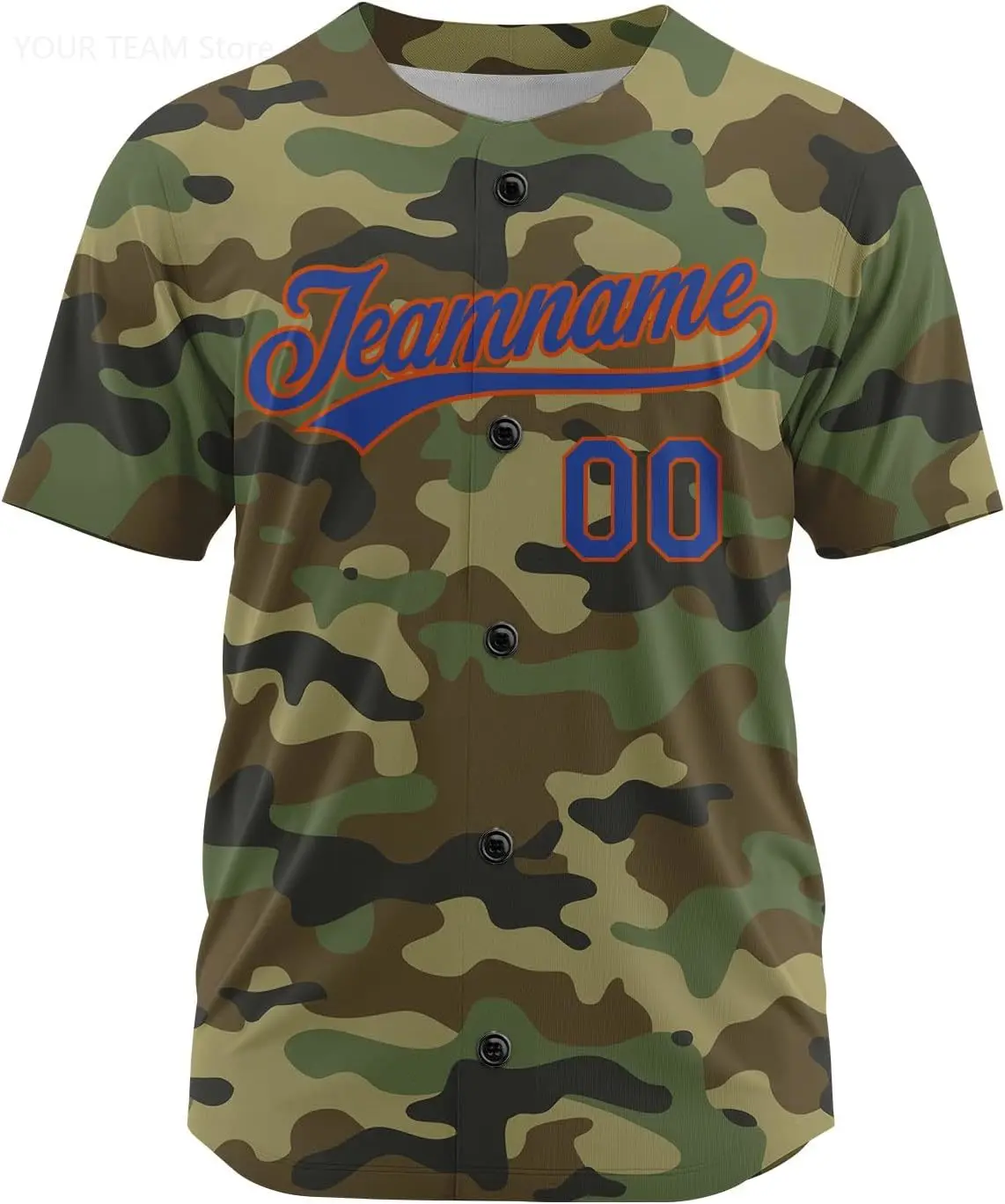 Custom Camo Baseball Jersey, Personalized Name Number Logo Customize Jersey Plain Camouflage Jersey for Women Men Youth Hiphop