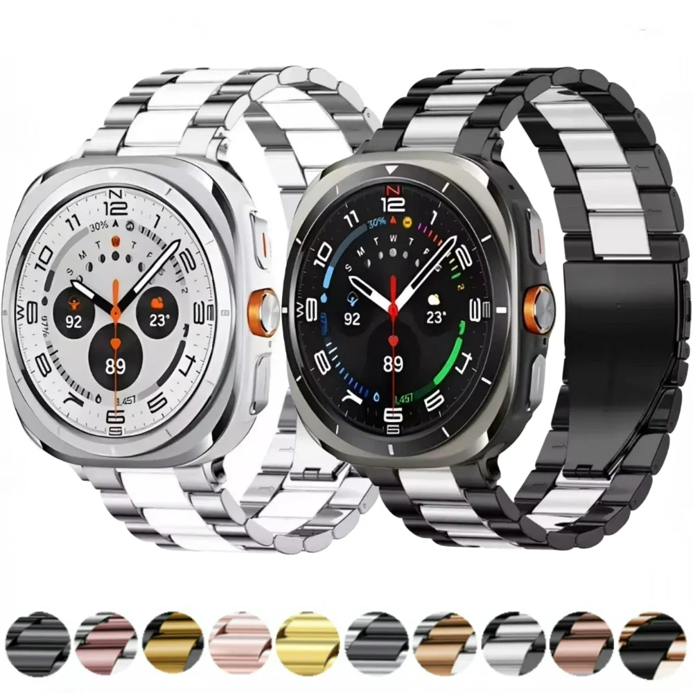 Stainless Steel Strap for Samsung Galaxy Watch Ultra Band 47mm Metal Bracelet Watchband for Galaxy Watch Ultra 2025 Accessories
