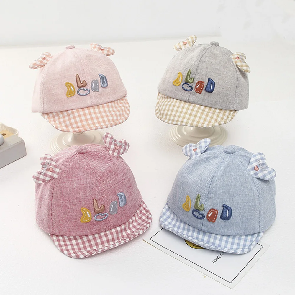 Children's Hats Spring Autumn Love Baby Hat Winter Cute Peaked Cap Boys Girls Baseball Caps For Kids 5-24 Month