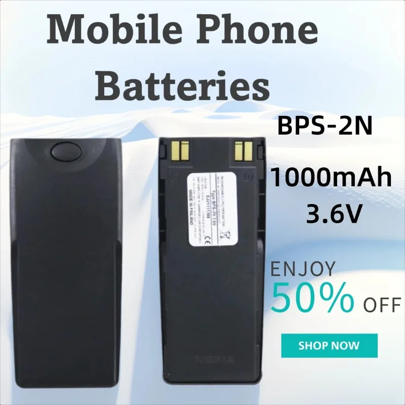 

1000mAh 3.6V BPS-2N Battery for Nokia 6185 6138 6110 6310I 6310 6210 6150 5160 5150 5125 6160 7110 5180 5170 5185 5165 5110