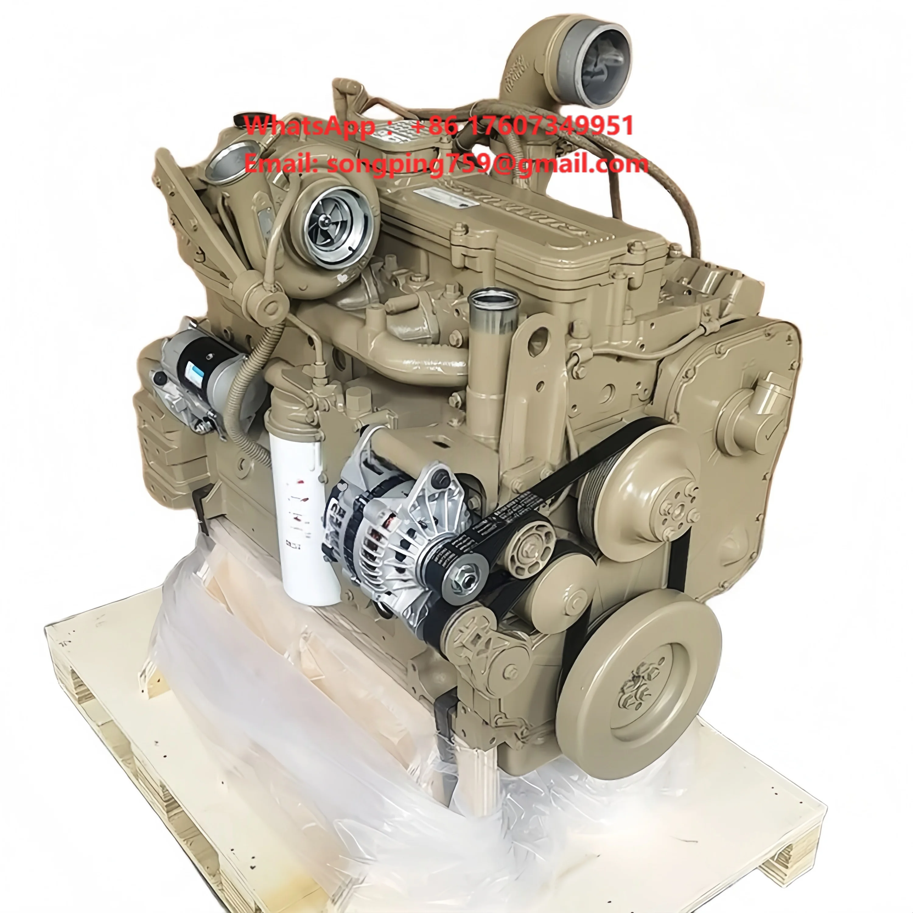 Original Cummins QSL9 325HP  Diesel Engine - Tier 3 Compliant Inboard Motor for Yacht, Fishing Boat & Excavator