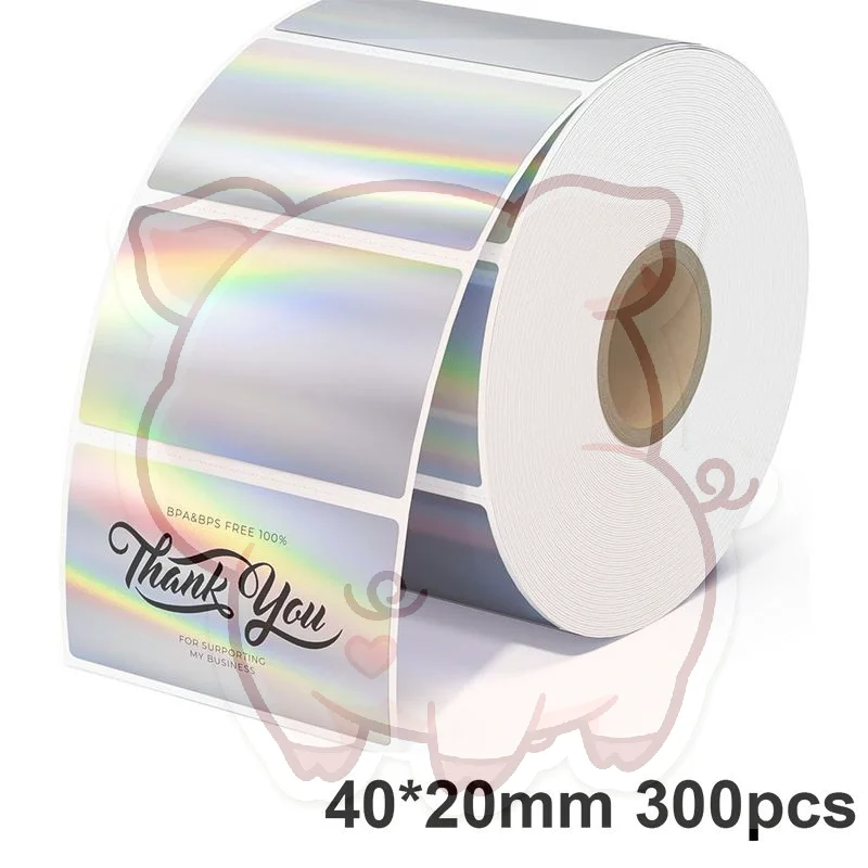 1 Roll 40x20mm Self Adhesive Thermal Label Paper Scratch Resistant Laser Print for Munbyn M110 M120 M200 M220 Printers