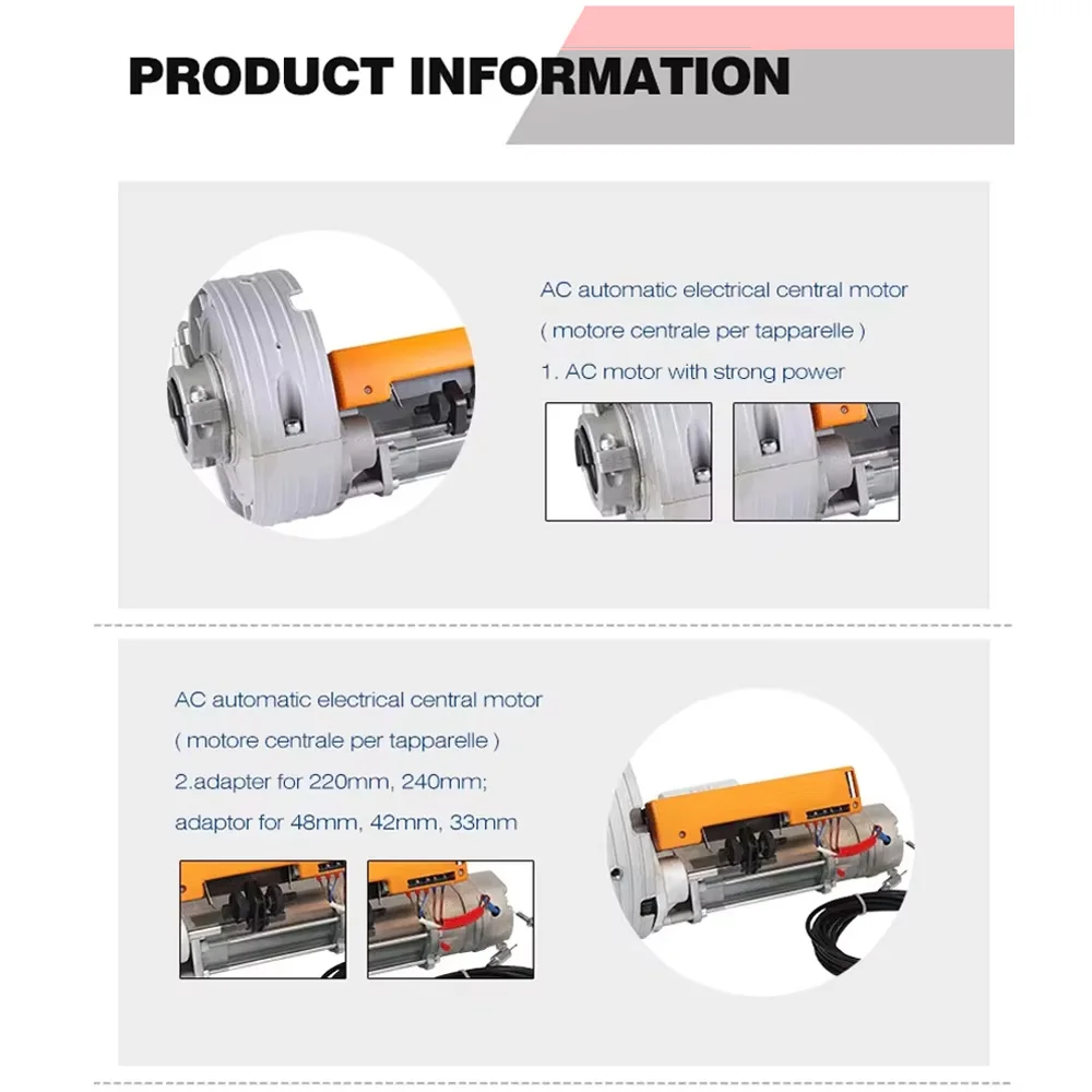 F160E Heavy Duty Rolling Shutter Motor 160KGS - ที่เปิดประตูโรงรถเกรดเชิงพาณิชย์อัตโนมัติสําหรับประตูชัตเตอร์โลหะ