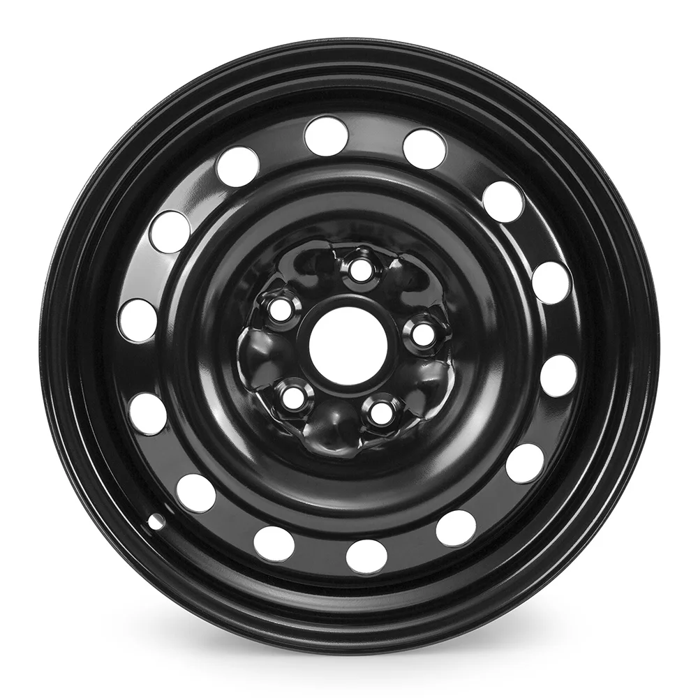 

16 Inch Black Steel Wheel Rim for Volkswagen Jetta 2005-2018 16x6 5 5x112mm Bolt Pattern 42mm Offset 57 1mm Hub Bore Direct Replacement Car Wheel