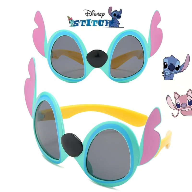 Disney Stitch Sunglasses Anime Figrues Cartoon Pvc Glasses Children Boys Girls Sunglasses Cute Decoration Kids Toy Gifts