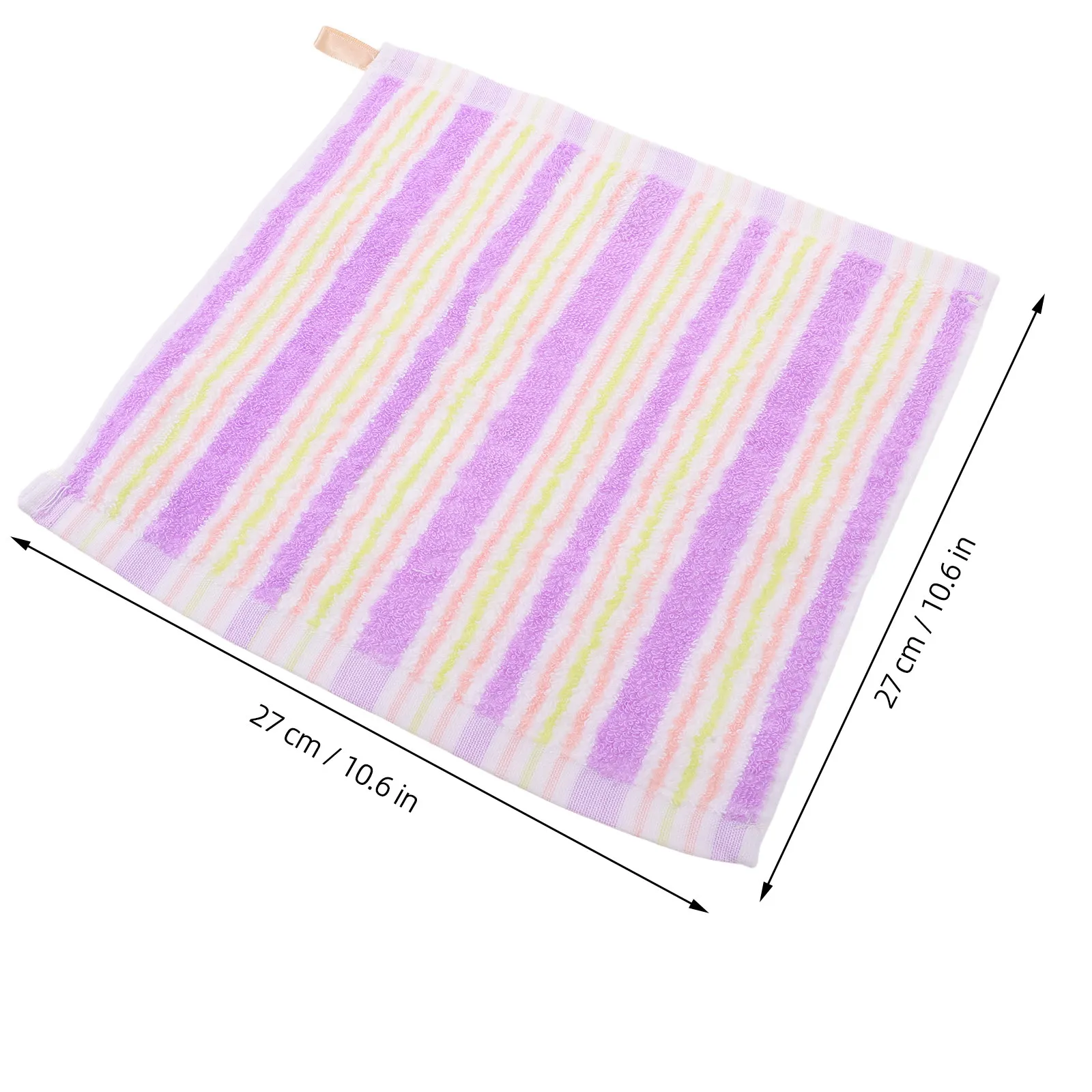 20Pcs Cotton Face Wash Cloths Reusable Soft Highly Absorbent 10.6x10.6 Inch Square Hand Towels for Makeup Removal Daily Face