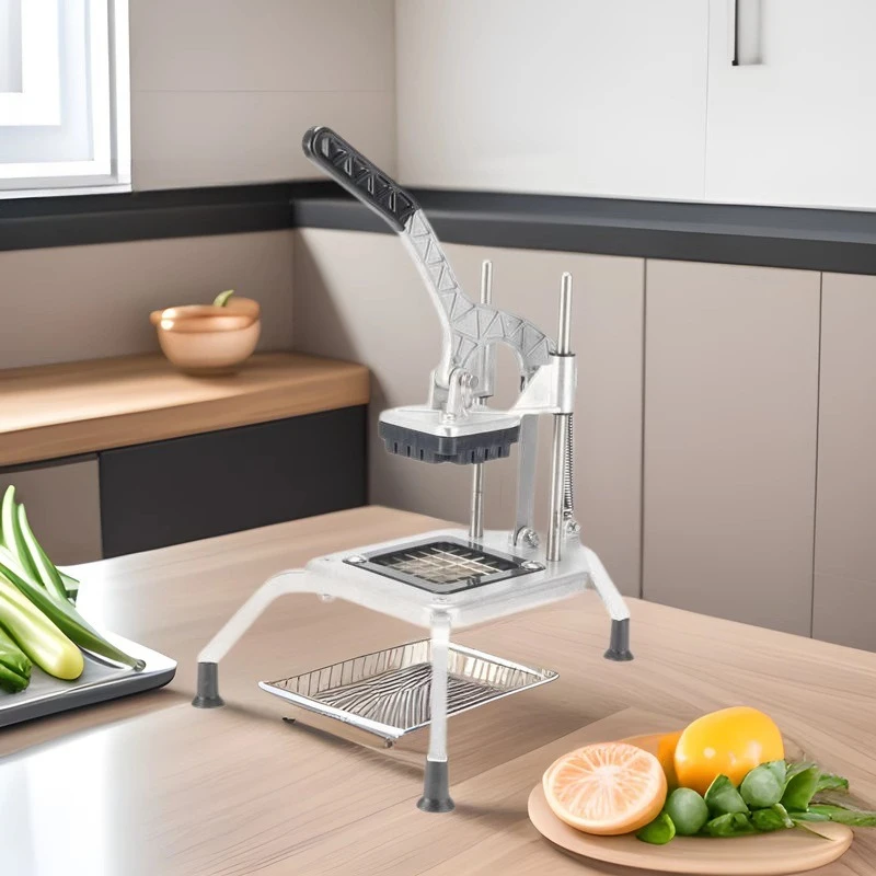 Heavy-Duty Potato French Fry Slicer, Multifunctional Manual Fruit Vegetable Strip Chopper, Kitchen Food Cutter Tool
