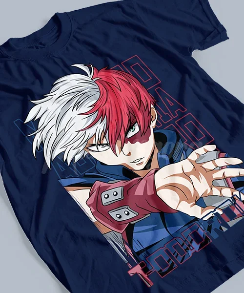 T-shirt For Anime HEROShoto Todoroki