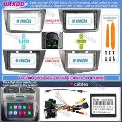9 Inch Car Radio Frame For SEAT ALTEA 2004-2015 Dash Mount Kit Stereo GPS DVD Player Install Panel Adapter Cover Fascia Canbus