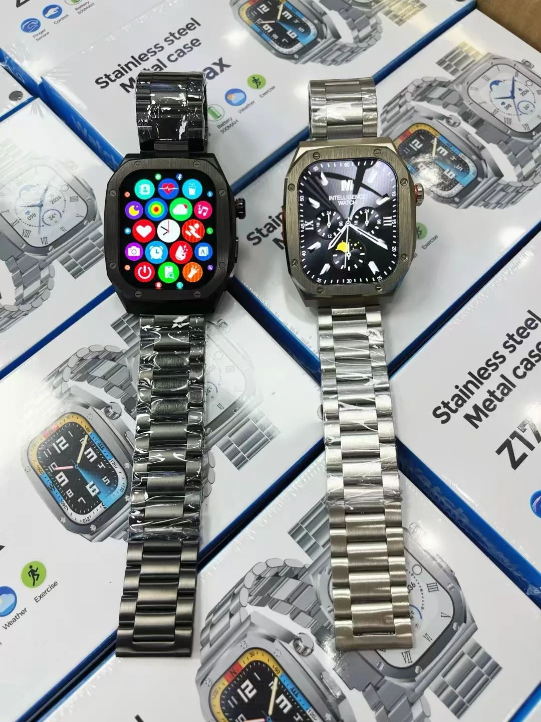 Z17 MAX スマートウォッチ男性女性 Bluetooth 通話心拍数血圧血中酸素睡眠モニタリングスポーツスマートブレスレット