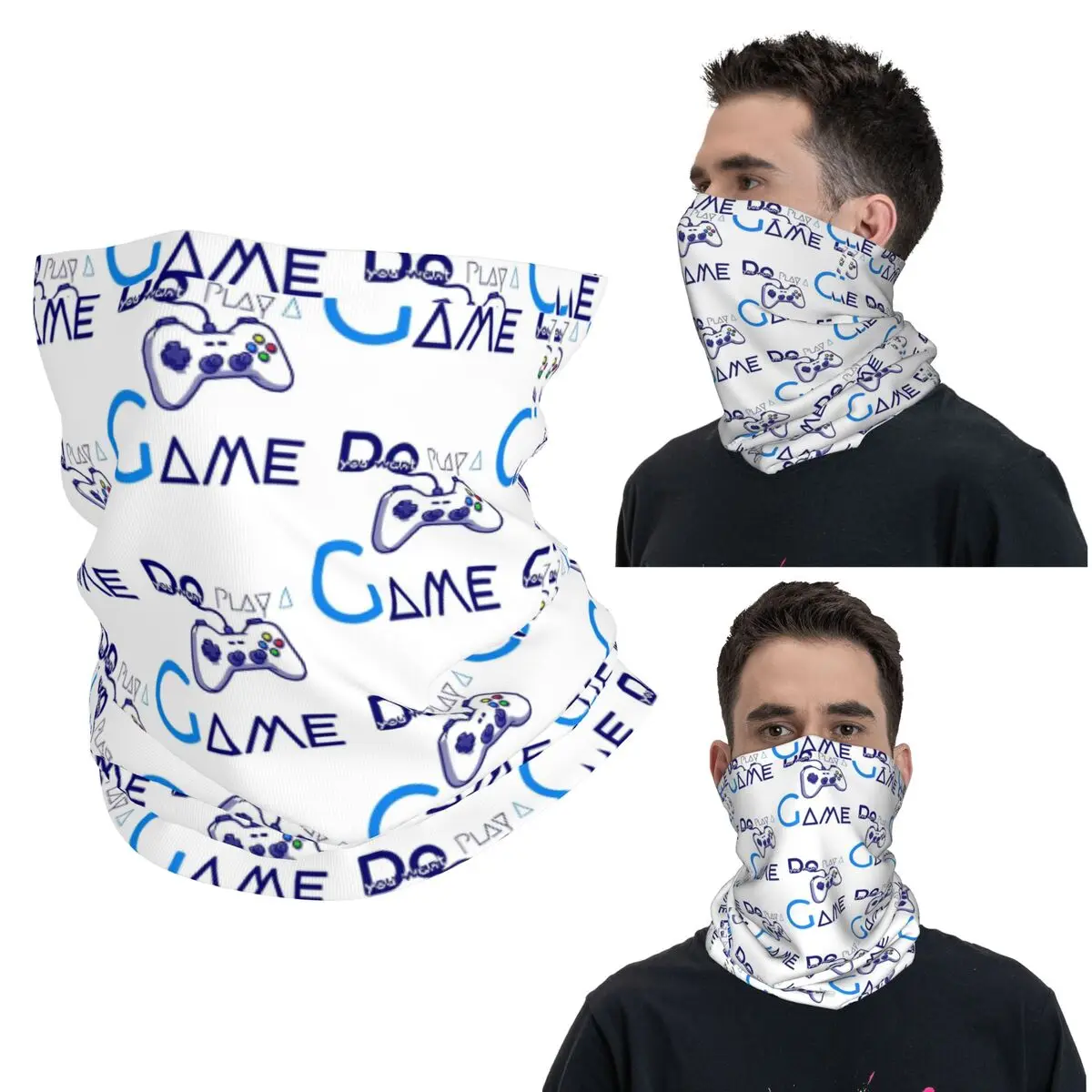 هل تريد أن تشغيل وحدة تحكم ألعاب باندانا غطاء الرقبة قناع مطبوع وشاح قناع الوجه متعدد الوظائف للرجال والنساء والكبار #1