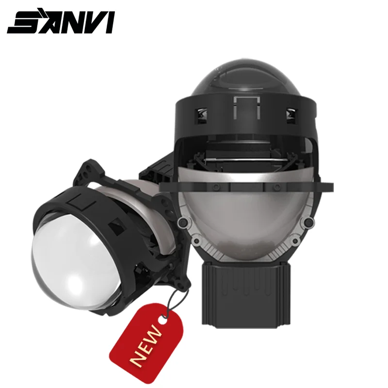 SANVI New A11pro Bi LED Projector Lens Headlight for H7 LED H4 H1 H11 9005 9006 Headlights Projector Retrofit Car LED Lights