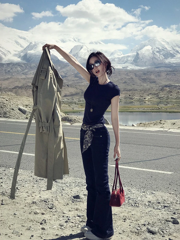 

Джинсы FORNIYOYO Classic Boyfriend, плотные, в стиле 90-х, окрашенные индиго, оригинальный крой, буткат, прямые штанины, хлопок, размер L