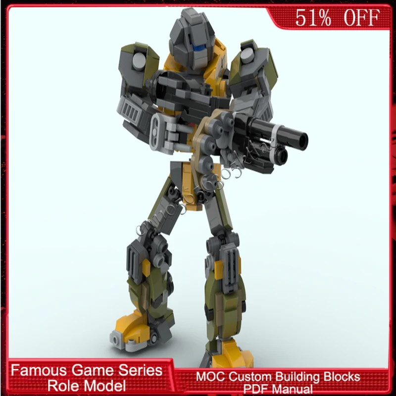 435 PCS Série de Personagens de Jogos Populares, Blocos de Construção MOC Personalizáveis, Brinquedo DIY Popular para Meninos, Presente de Natal