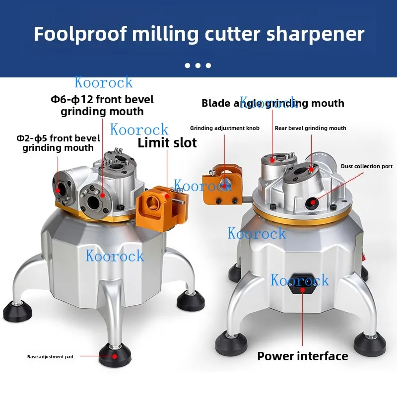 Automatic Tungsten Carbide End Mill Grinder Sharpener Machine for Drill Bits Two in One