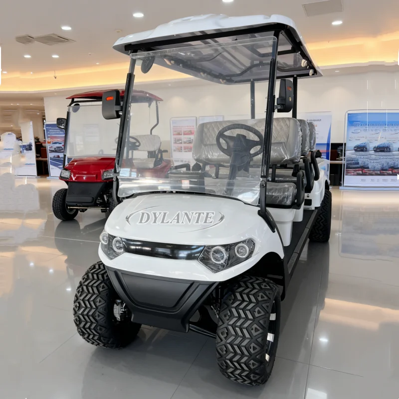 

Прямые поставки с фабрики, электрическая тележка для гольфа, 6 мест, клубный автомобиль, скейтборд для гольфа, 4 колеса, 4000 Вт, 60 В, солнечная уличная внедорожная охотничья машина