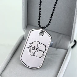 Call of Duty Necklace COD Military Ghosts Dog Tag Charm Pendant Keyring Duty Metal Keychain for Men Jewelry Gifts