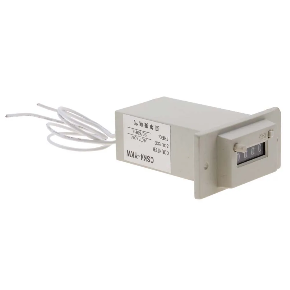 CSK4-YKW 4 Digit Electromagnetic Counter AC 110V (#02)