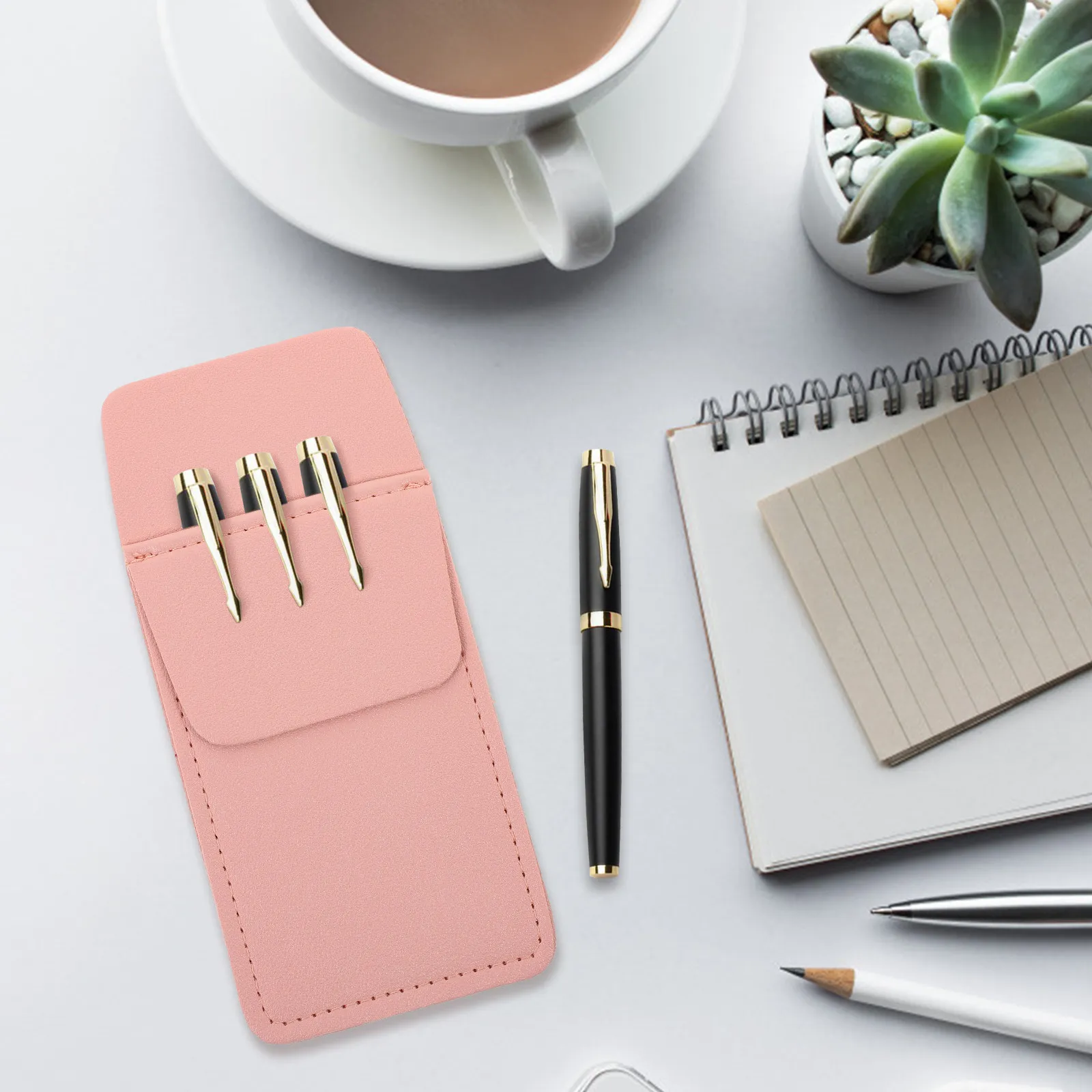 Strong Thick Pen Storage Pouch Insert Type Pocket Protector for Nurses Doctors Staff Pens Pencils Cards