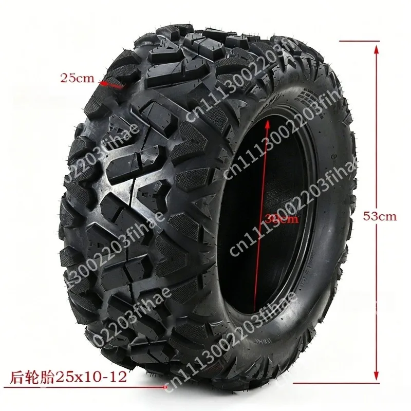 25X8-12 25x10-12 all-terrain off-road tires, tubeless ATV tires for four-wheelers and go-karts